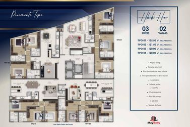 Apartamento &agrave; venda - 120m&sup2; - 