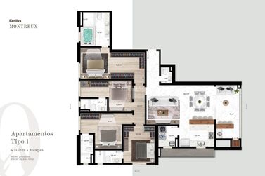 Apartamento &agrave; venda - 165m&sup2; - Centro