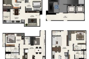 Apartamento &agrave; venda - 68m&sup2; - Morretes