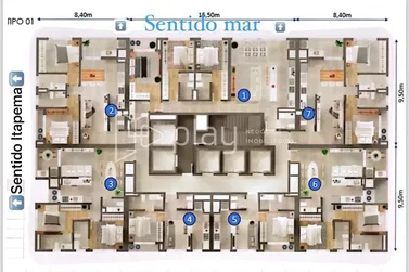 Apartamento &agrave; venda - 39m&sup2; - Pereque