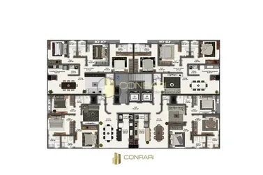 Apartamento &agrave; venda - 93m&sup2; - Meia Praia