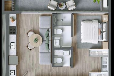 Loft &agrave; venda - 54m&sup2; - Jardim Dourado