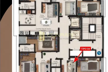 Apartamento &agrave; venda - 65m&sup2; - Morretes
