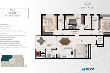 Apartamento &agrave; venda - 119m&sup2; - Andorinha