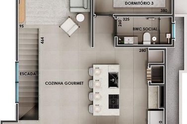 Apartamento &agrave; venda - 220m&sup2; - Rainha