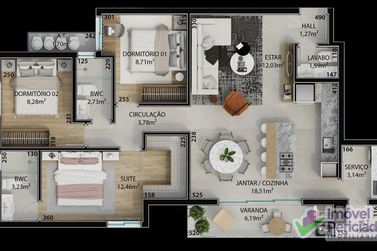 Apartamento &agrave; venda - 106m&sup2; - Itapema do Norte