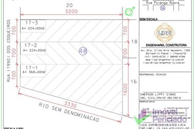 Terreno &agrave; venda - 368m&sup2; - Continental