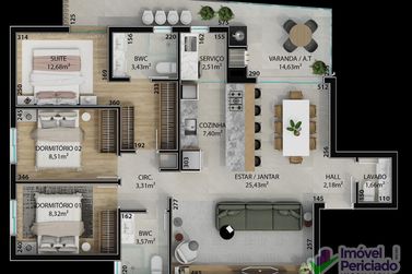Apartamento &agrave; venda - 106m&sup2; - Itapema do Norte