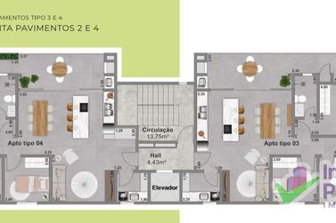 Apartamento &agrave; venda - 96m&sup2; - Continental