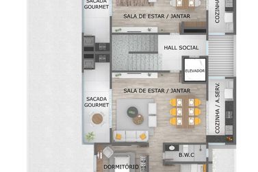 Apartamento &agrave; venda - 150m&sup2; - Itapema do Norte