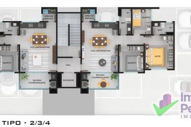 Apartamento &agrave; venda - 75m&sup2; - Itapema do Norte