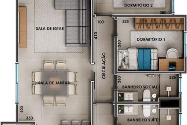 Apartamento &agrave; venda - 220m&sup2; - Rainha