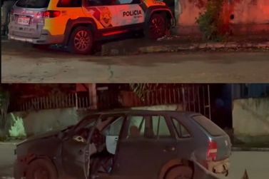 Viatura da PM bate contra carro e muro durante persegui&ccedil;&atilde;o no Norte Pioneiro