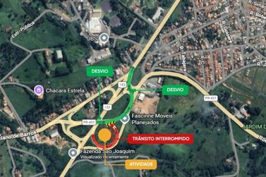 ​BR-153 opera em Pare e Siga para i&ccedil;amento de vigas em Jacarezinho nesta sexta