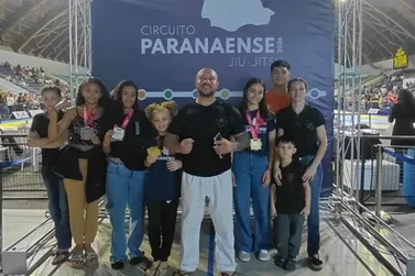 ​Escola de Santo Ant&ocirc;nio da Platina conquista cinco medalhas no Paranaense de Jiu-Jitsu
