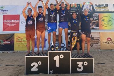 Veja quem s&atilde;o os campe&otilde;es do 1&ordm; torneio masculino de futev&ocirc;lei da Paludo Arena