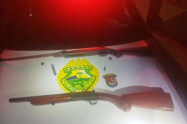 Homem &eacute; preso com espingardas em Planaltina do Paran&aacute;