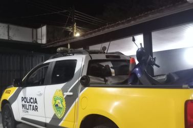 Biz com alerta de furto em Umuarama &eacute; recuperada na Vila Uni&atilde;o