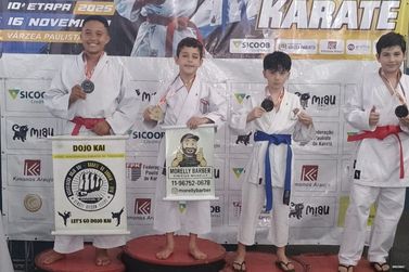 Karat&ecirc; Louveira conquista medalhas na Copa V&aacute;rzea Paulista e mant&eacute;m protagonismo