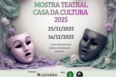 Mostra Teatral da Casa da Cultura 2025 re&uacute;ne 7 espet&aacute;culos gratuitos