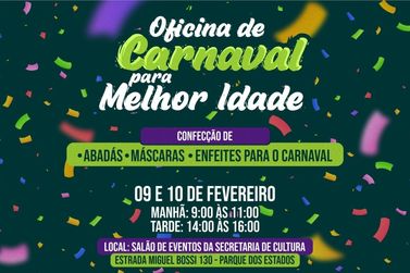 Prefeitura de Louveira promove oficinas de Carnaval para a Melhor Idade