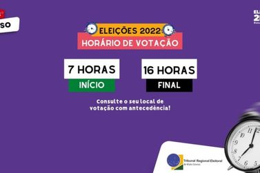 Eleições 2022: Em Mato Grosso horário de votação será das 7h às 16h