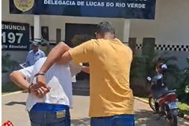 Homem &eacute; preso suspeito de invadir resid&ecirc;ncia e furtar objetos em Lucas do Rio Verde