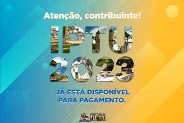 Prefeitura disponibiliza pagamento do IPTU 2023