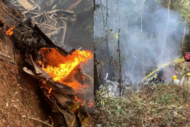Aeronave de combate a inc&ecirc;ndios cai em Ouro Preto