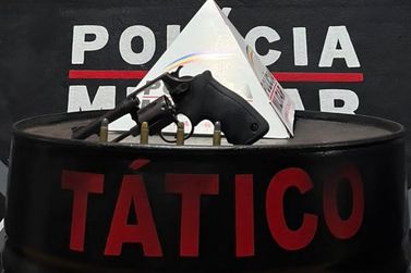 Homem &eacute; preso com rev&oacute;lver calibre 38 e muni&ccedil;&otilde;es em Mariana