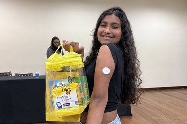 Mariana lan&ccedil;a programa com sensores para crian&ccedil;as com diabetes tipo 1