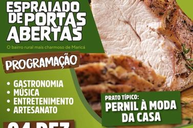 Circuito gastronômico Espraiado de Portas Abertas acontece neste domingo (04/12)
