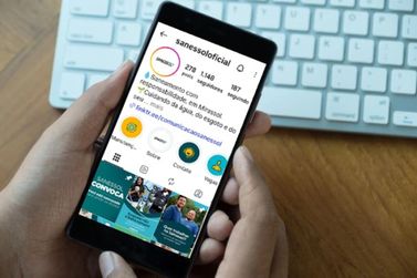 Perfil da Sanessol no Instagram conecta os moradores aos servi&ccedil;os de &aacute;gua e esgoto
