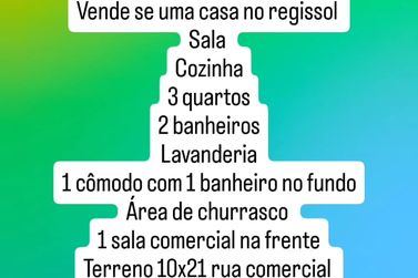 Casa &agrave; venda - 85m&sup2; - Residencial Regissol II