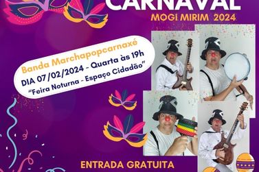 Feira noturna de Mogi Mirim recebe "Esquenta Carnaval"