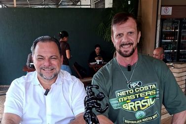 Neto relembra trajet&oacute;ria e conquistas no fisiculturismo no Caf&eacute; de Ideias