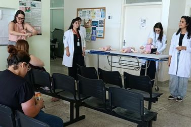 Palestra em UBS de Mogi Mirim ensina como agir em casos de engasgamento de beb&ecirc;s