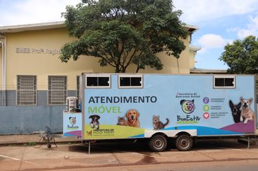 Unidade m&oacute;vel oferece atendimento veterin&aacute;rio gratuito no Santa Cruz, em Mogi Mirim