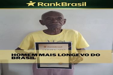 Luiz Carlos dos Santos chega aos 118 anos e entra para a hist&oacute;ria brasileira