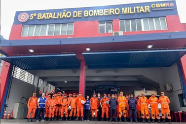Equipe do Corpo de Bombeiros de Minas Gerais já está no Rio Grande do Sul