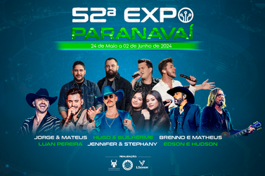 Expo Paranavaí terá três setores nobres para visitantes curtirem os shows