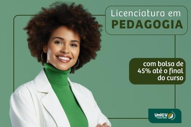 UniCV de Paranavaí oferece bolsas de 45% de desconto para graduação em Pedagogia