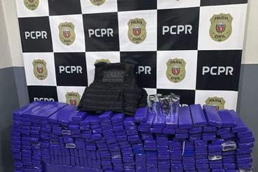 A&ccedil;&atilde;o conjunta apreende mais de 500 kg de maconha e ve&iacute;culo roubado em Terra Rica