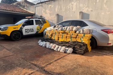 PM apreende mais de 770 kg de drogas e recupera ve&iacute;culo furtado na regi&atilde;o de Paranava&iacute;