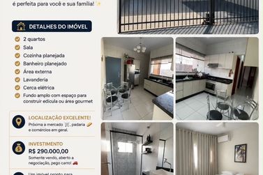 Casa &agrave; venda - 70m&sup2; - Jardim das Na&ccedil;&otilde;es