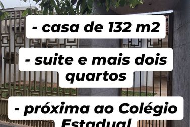 Casa &agrave; venda - 132m&sup2; - Pr&oacute;xima Col&eacute;gio Estadual 