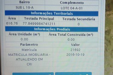 Terreno &agrave; venda - 616m&sup2; - Vila Oper&aacute;ria