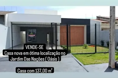 Casa &agrave; venda - 137m&sup2; - Jardim Oasis 