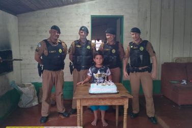Policiais de Pato Bragado e Entre Rios do Oeste realizam sonho de criança 