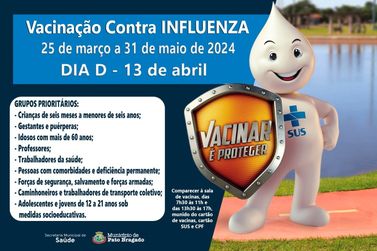 Vacinação contra Influenza começa a ser aplicada em Pato Bragado